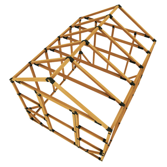 EZ Frames 8 ft. W x 10ft. D Greenhouse & Reviews Wayfair